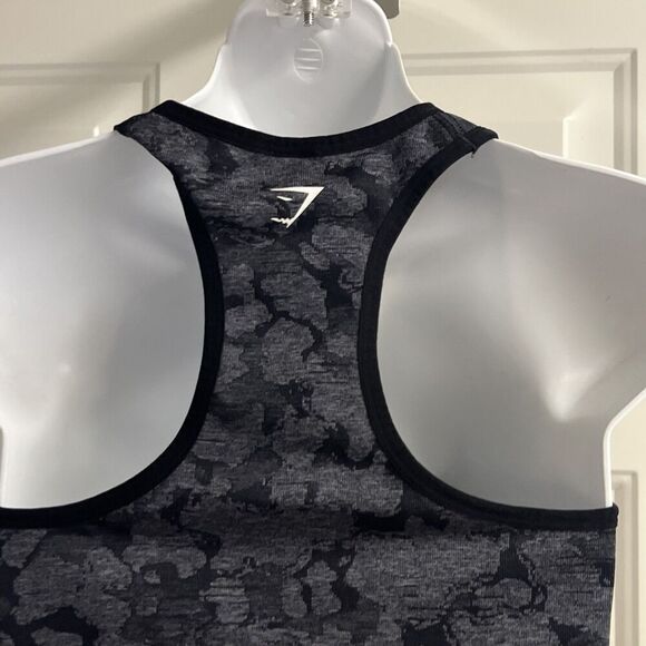 Gymshark Adapt Black Camo Seamless Tank Women’s Razorback- Small - Picture 9 of 11